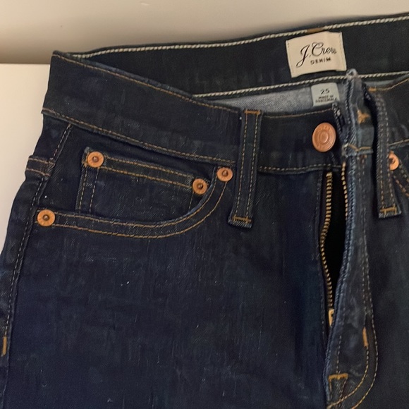 J.Crew Dark Wash 9” Toothpick Jeans - Picture 4 of 5